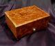 Antiq Swiss Pre-reuge Thorens Thuya Wood Veneer Music Box #2 Mozart Tunes Video