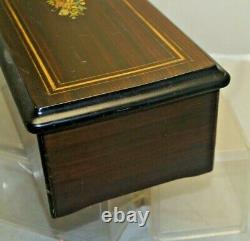 Antique 1800s Swiss Cylinder Music Box Wood Case Parts Repair