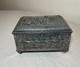 Antique 19th Century Footed Ornate Silverplate Wood Swiss Cylindrical Music Box