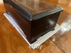 Antique American Wood Music Box (Jacot & Sons)