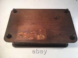 Antique Black Forest Swiss Wood Carved Jewelry Music Box