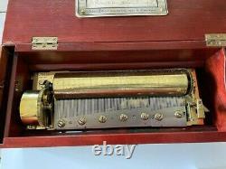 Antique Ducommun Girod Music Box Forte Piano Playing 4 Airs Circa 1850