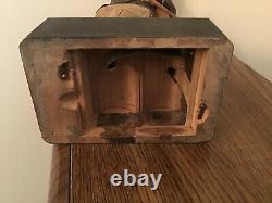 Antique GERMAN Hand CARVED Wood HOBO WHISTLER Karl Griesbaum Automaton Music Box