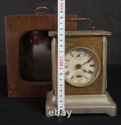 Antique Japan music box clock 1905 partly working Seiko craft