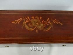 Antique Large Lecoultre Wood Inlay Music Box
