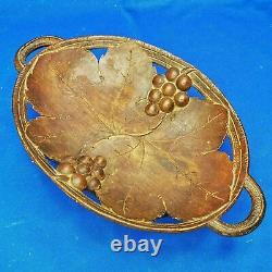 Antique MICHEL FLUHMANN Lucerne BLACK FOREST Carved Wood MUSICAL FRUIT BOWL vgc