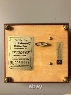 Antique MJ Hummel Music Box Handcrafted plays Raindrops keep falling on My head