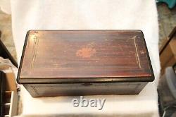 Antique Old Vintage Swiss Cylinder Music Box Working See Pictures & Video