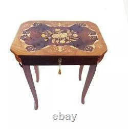 Antique Regency Style Walnut Fold Over music Box Card Table Side Table