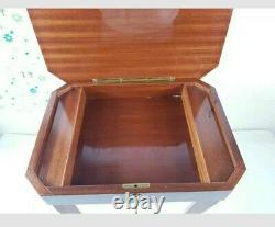Antique Regency Style Walnut Fold Over music Box Card Table Side Table