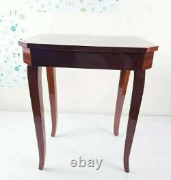 Antique Regency Style Walnut Fold Over music Box Card Table Side Table