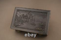 Antique Swiss Musical Snuff Box Early 19th Century