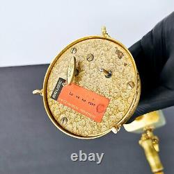 Antique Swiss Reuge Music Box Boar Head Brass & Wood Pepper Mill