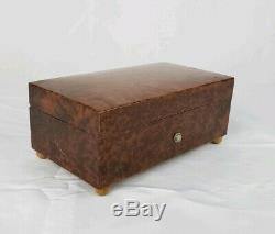 Antique Swiss Thorens Burl Wood Music Box