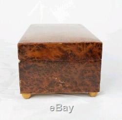 Antique Swiss Thorens Burl Wood Music Box