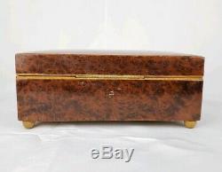 Antique Swiss Thorens Burl Wood Music Box