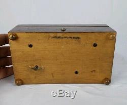 Antique Swiss Thorens Burl Wood Music Box