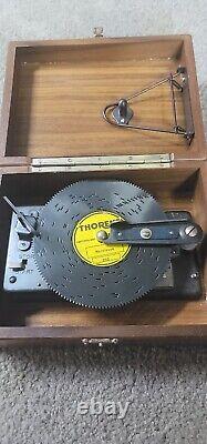 Antique Thoren's Disc Music Box, with 15 Disc's in Matching Wood Case. Works
