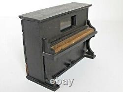 Antique Upright Wood Piano Music Box c. 1900