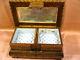 Antique Victorian Inlaid Musical Jewelry Box Withkey 19thc