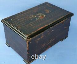 Antique Victorian Picard Geneve Swiss Cylinder Music Box 8 Airs & 3 Bells 38793