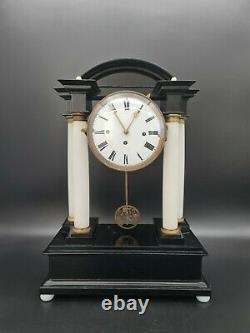 Antique Viennese Musical Portico Clock Grande Sonnerie- c. 1850