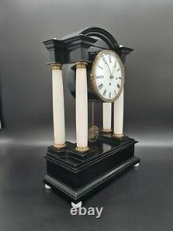 Antique Viennese Musical Portico Clock Grande Sonnerie- c. 1850
