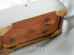 Antique/Vintage Hand Crank Cylinder Music Box Wood Case Works Parts Estate Find