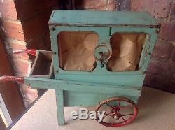 Antique / Vintage Scratch Built Folk Art Toy/model Barrel Organ Musical Box Etc
