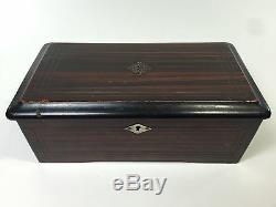 Antique Vintage Wood 6 Airs 4 3/8 Cylinder MUSIC BOX c1800-1885 Works A85