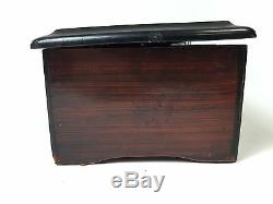 Antique Vintage Wood 6 Airs 4 3/8 Cylinder MUSIC BOX c1800-1885 Works A85