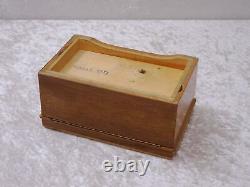 Antique Wood Little Box Casket With Thorens Music Box Defective Inlaid