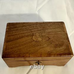 Antique Wood Swiss Music Box 3 Airs Melodies carillons à musique. Works