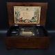 Antique C. 1870 B. H. Abrahams Swiss Cylinder 8 Air 24 Note Wood Music Box Works