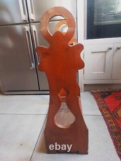 Antique hardwood walking stick / umbrella stand unusual shaped ends