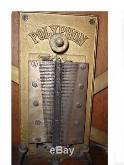 Antique polyphon 19 5/8 model 104 disc music box. Priced to sell