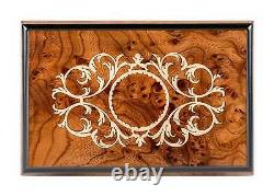 Arabesque Matte Italian Hand Crafted Inlaid Elm Wood Box Somewhere in Time