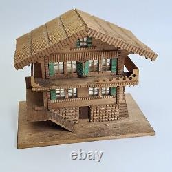 Architectural Model of Swiss Chalet Secret Box Ring Box Trinket Box