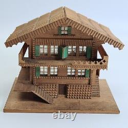 Architectural Model of Swiss Chalet Secret Box Ring Box Trinket Box