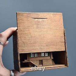 Architectural Model of Swiss Chalet Secret Box Ring Box Trinket Box