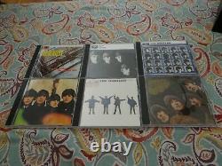 BEATLES Parlophone 16 CD Box Set Collection with Wood Roll Top Cabinet and Book