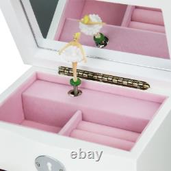 BEAUDORA Jewelry Music Box Ballerina Musical Mechanism Bolero Melody White Finis