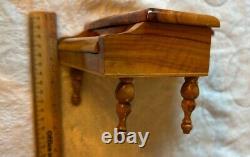 Baby Grand Piano Olive Wood Music Box Vintage, Switzerland