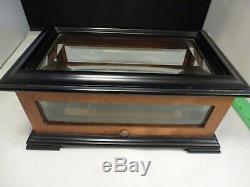 Beautiful Reuge 3 X 72 Note Music Box Glass Wood Andrew Lloyd Weber Memory