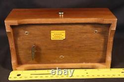 Beautiful Vintage REUGE SWISS WOOD CASE music box-4 AIRES 4/50