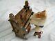 Beautiful Vintage Wood Music Box, Wire Fox Terrier Playing The Organ