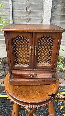 Beautiful Vintage Wooden Musical Chest Jewellery Box With Draws (C1)