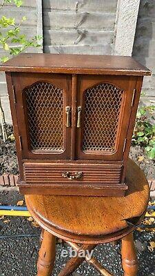 Beautiful Vintage Wooden Musical Chest Jewellery Box With Draws (C1)