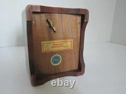 Black Forest Wood Bear Huggler & Cie Swiss Cigarette Ashtray Music Storage Box