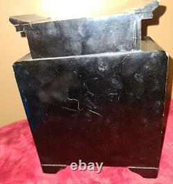 Black Lacquer Hand Painted Music Jewelry Box 9 Japan Antique Plays CHINA NIGHT